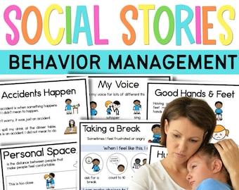 Behavior Social Stories for Autism, Special Education, Early Intervention, Occupational Therapy, Positive, Social Emotional Learning, PDF