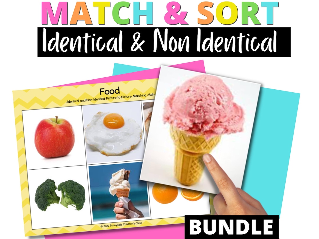 Non Identical Matching and Category Sorting Activities | Real Photo ...