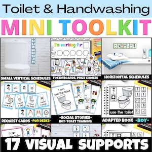 Potty Training, Toilet Training & Handwashing Visual Toolkit | Visual Schedule | Autism | Special Education | Preschool | ABA | Life Skills