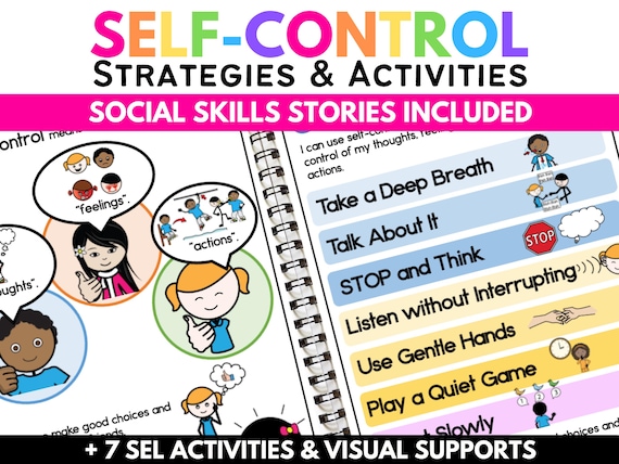Self Control and Impulse Control Social Stories | SEL Activities, Emotional Regulation, Autism, Special Education, Behavior Management Tool