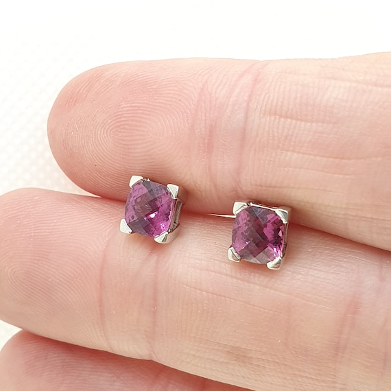 Pendenti Argento Viola Orecchini Pendenti In Argento Placcato Con Ametista Viola – Pietra Preziosa, Design Farfalla Mistica, Perfetti Per Regali Orecchini Swarovski - Foto 5