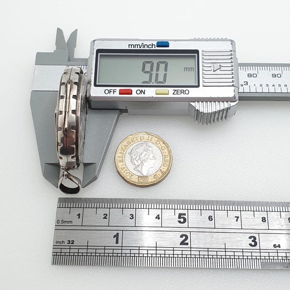 Antique Victorian Solid Silver Bird Locket Pendan… - image 12