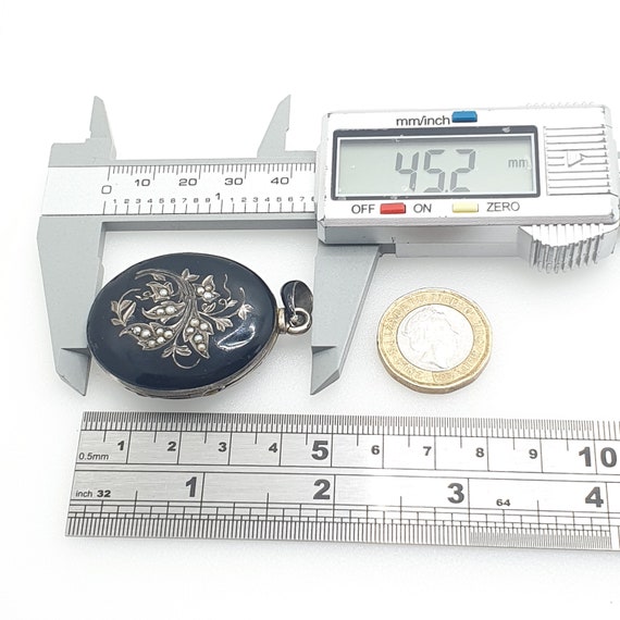 Antique Solid Silver Locket Austro Hungarian Vict… - image 10