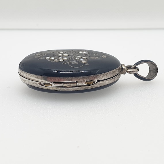 Antique Solid Silver Locket Austro Hungarian Vict… - image 5