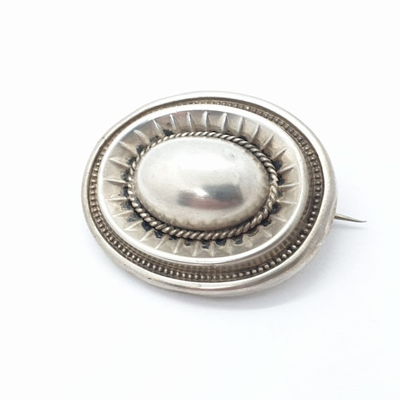 Antique Victorian Solid Silver Etruscan Revival B… - image 2