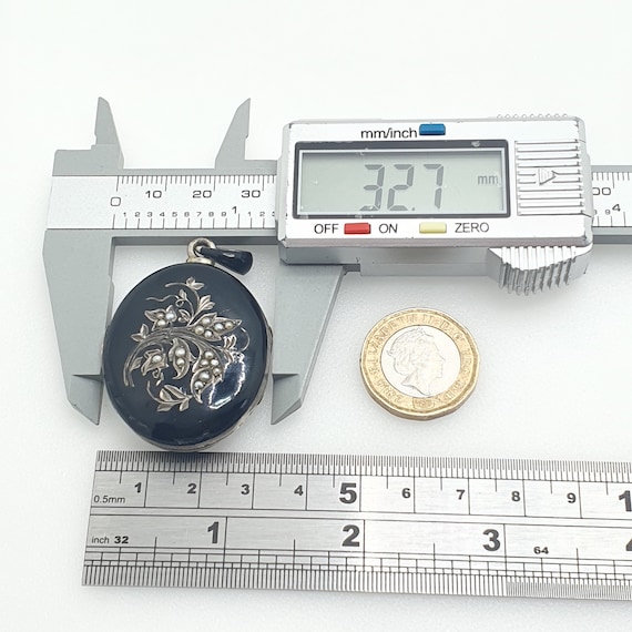 Antique Solid Silver Locket Austro Hungarian Vict… - image 9