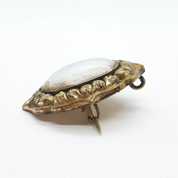 Antique Victorian Rolled Gold Picture Brooch Phot… - image 4
