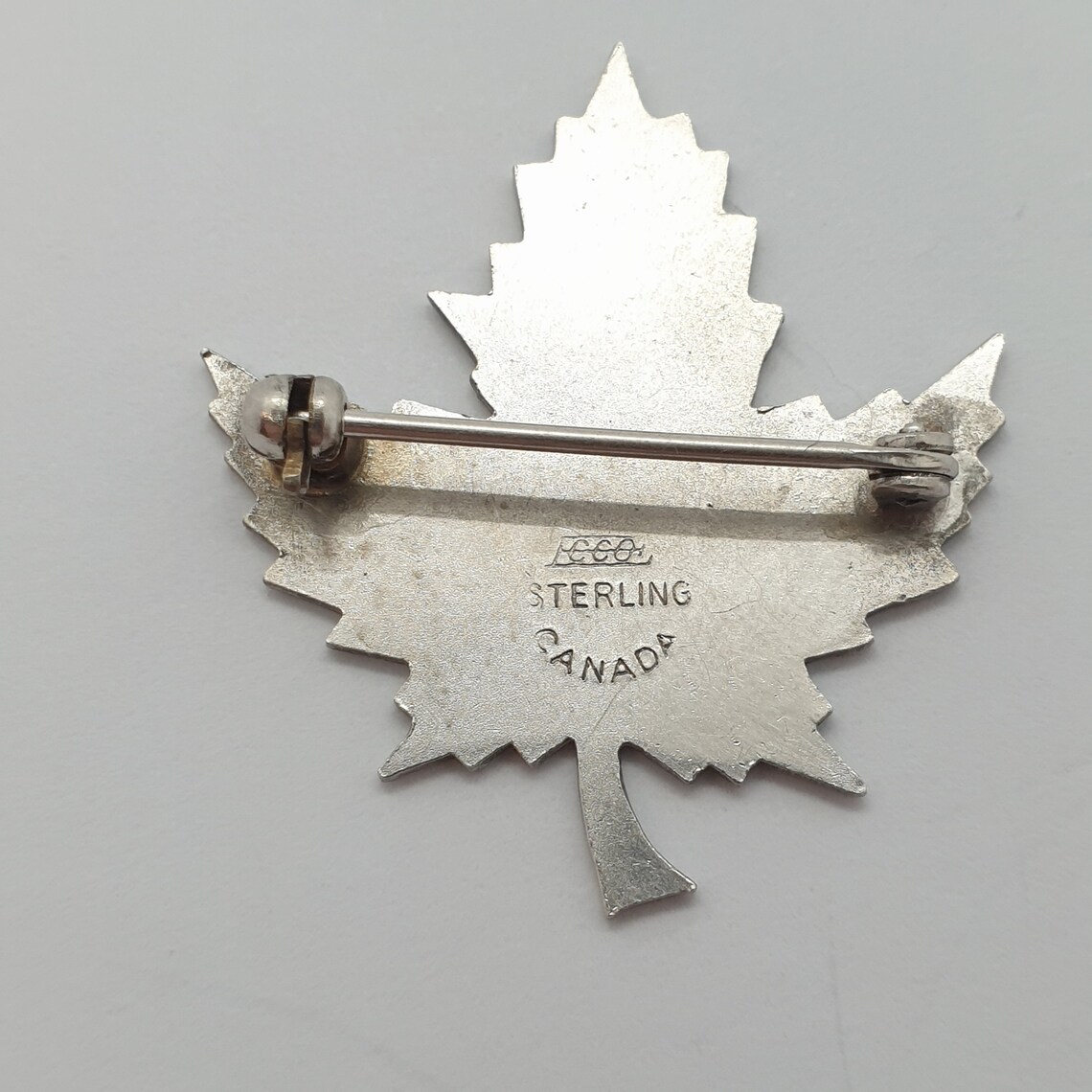 Vintage Sterling Silver Brooch Canadian Maple Leaf Engraved Etsy Canada