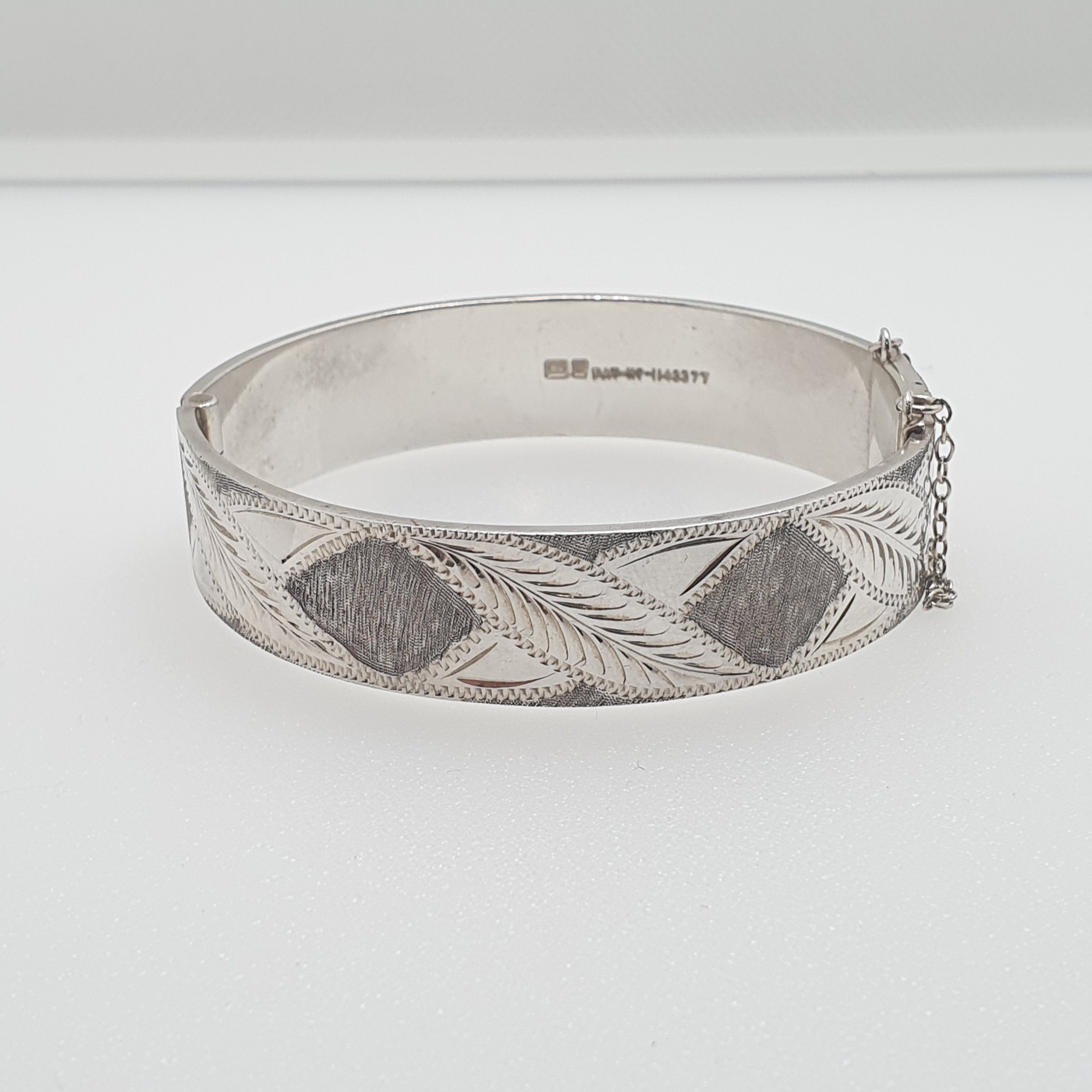 Bracelet Argent Massif Vintage - Gros Modèle - Poinçon Intérieur