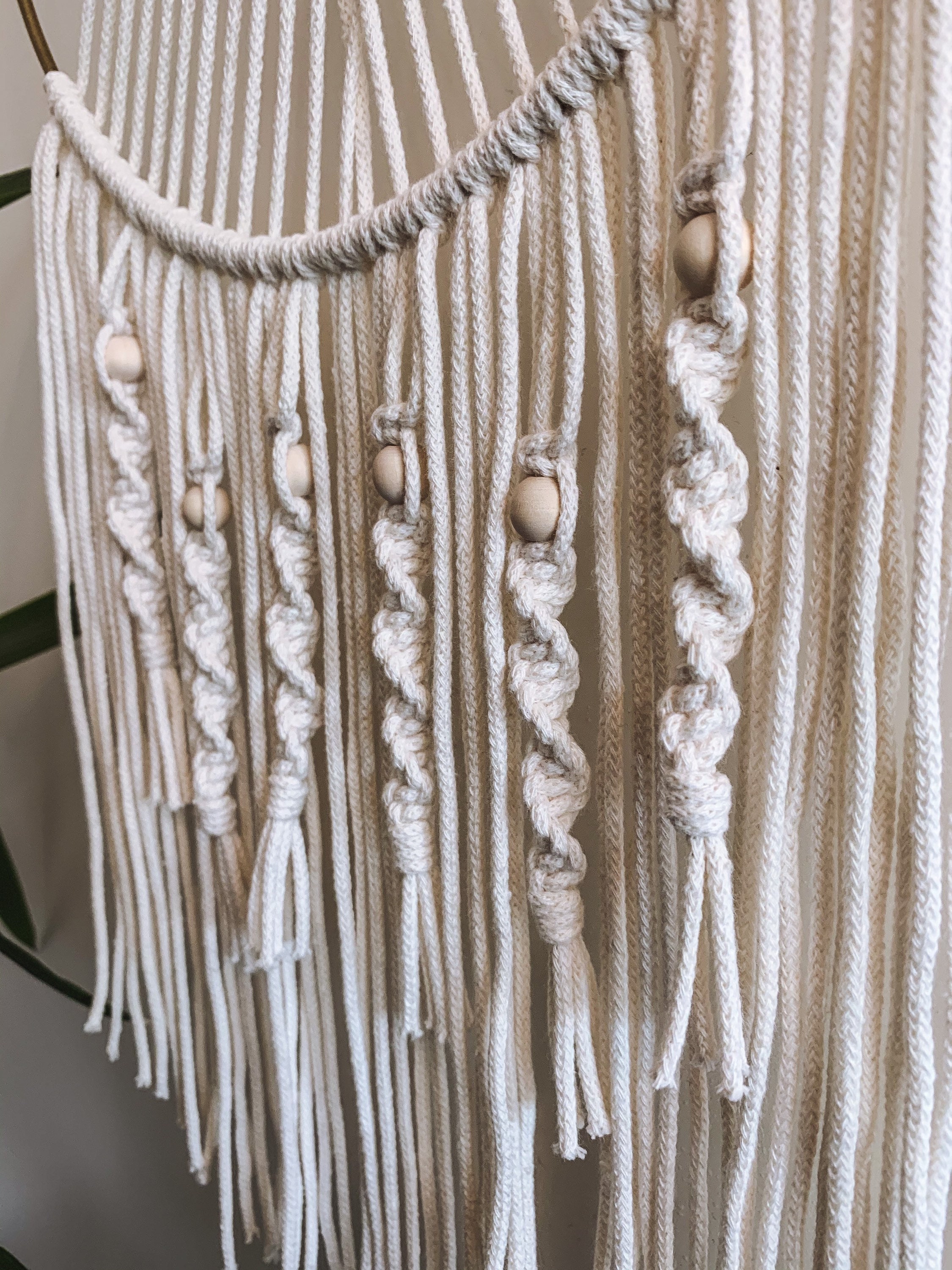 Macramé Wall Hanging Ring Natural Sand Dream Catcher Boho Etsy Ireland