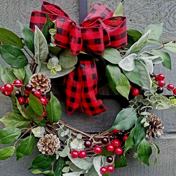 MINI Indoor Christmas wreath, Wreaths For The Holidays , Kitchen Cabinet Decor,Holiday Accent Indoor Wreath