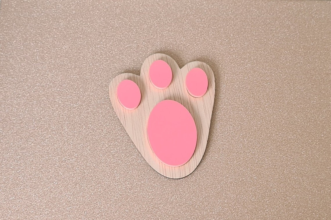 Easter Bunny Feet Solid Bunny Feet Stencil Bunny Feet Bunny Etsy