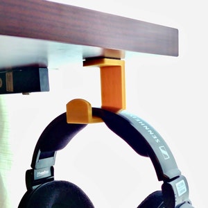 Headphone Holder Under Desk Headphone Stand Etsy Sweden