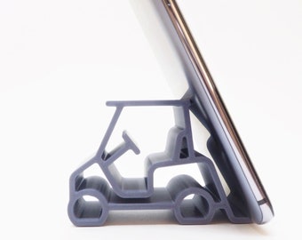 Phone Stand, Golf Car Cell Phone Holder for Office Desk, Special Designed 3D Printed, Compatible with iPhone, All Android Smartphone