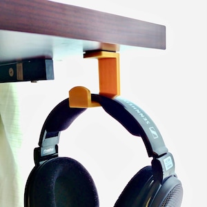 Headphone Holder, Engraving Personalize, Under Desk