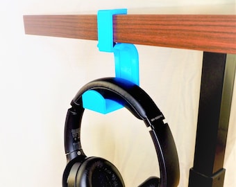 Soporte para auriculares, soporte para auriculares de escritorio con clip, soporte para auriculares con resorte
