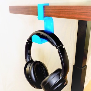 Headphone Holder, Clip On Desk Headphone Stand, Spring Style Headphone Hanger