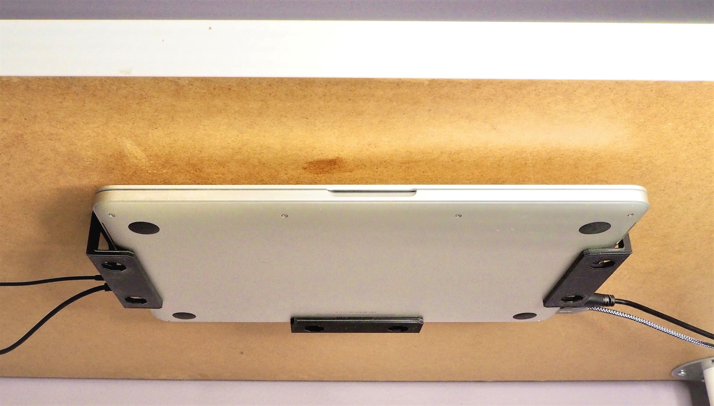 Under Table Shelf Shelf for Laptop, PC,Mac Mini, Computer, and Gadget. Under Table Mount