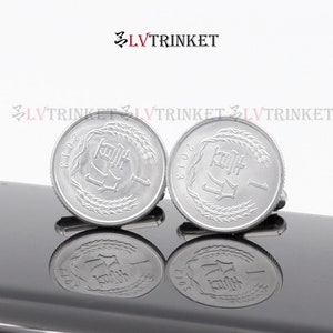 China Fen cufflinks - Mint fen coins - Lucky coin cufflinks - Perfect gift - 100% satisfaction
