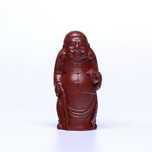 TEA PET YIXING, Clay Tea Pet, Zisha Ceramic God Of Wealth Vintage Pottery Tea Pets, Chinese Traditional Sand Tea Pet Cultural Pottery