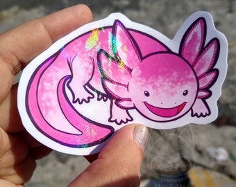 Axolotl Holo Sticker