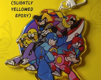 B GRADE Mega Man Protoman Bass Large acrylic charm