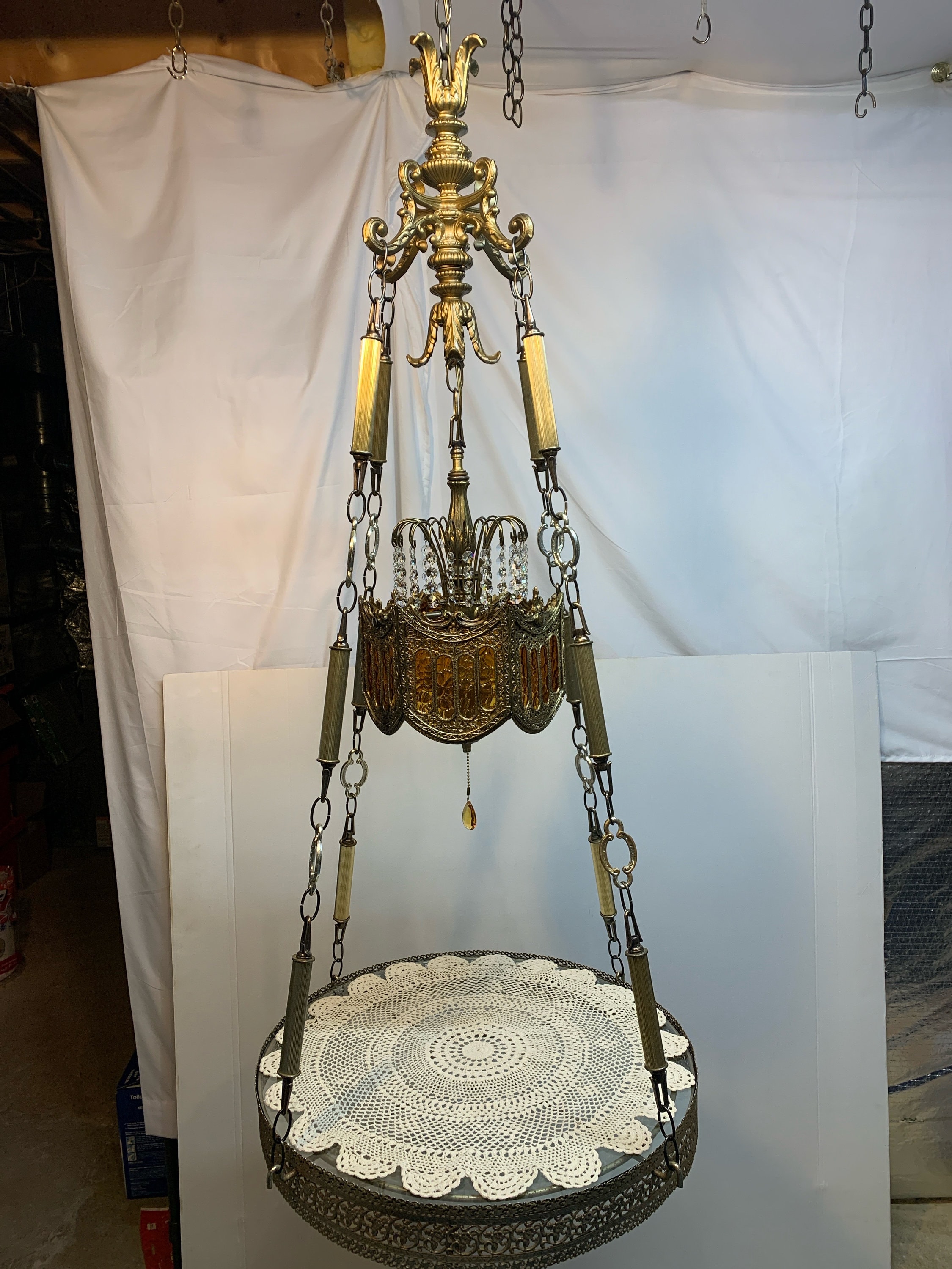 ヴィンテージ ペンダントライト Hollywood Regency Lamp Vintage