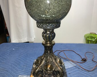 Cracked Glass Lamp - Etsy
