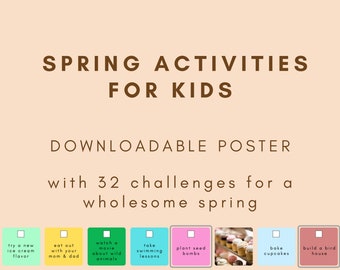 Kids activity | Kids bucket list | Kids printable activity | Kids planner | Toddler ideas | Kids activity challenge | Kids routine poster