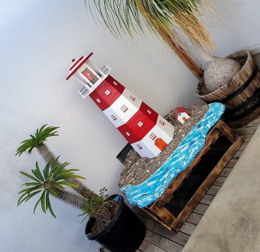 Beautiful 3 piece Lighthouse Handmade Etsy
