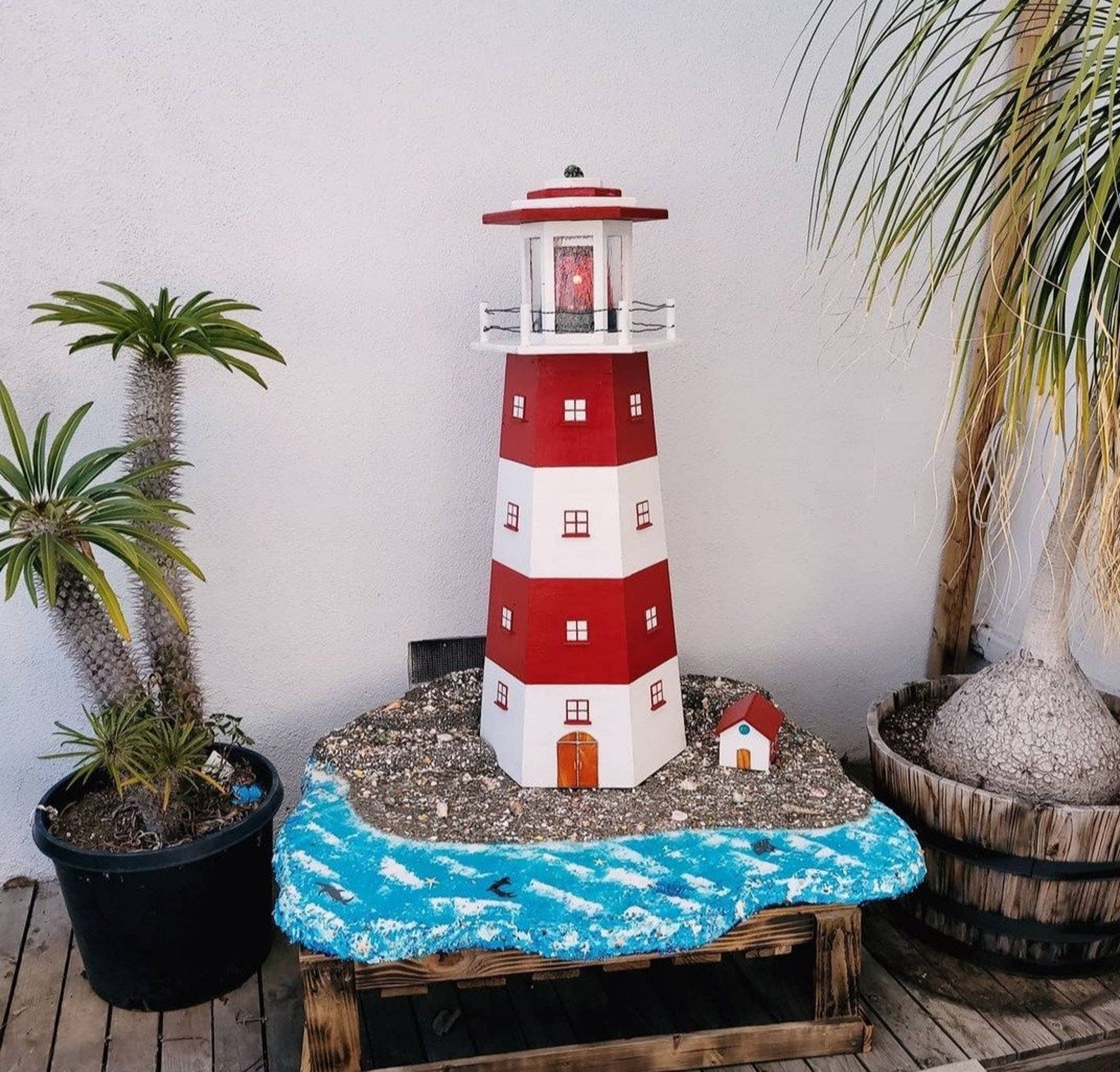 Beautiful 3 piece Lighthouse Handmade Etsy