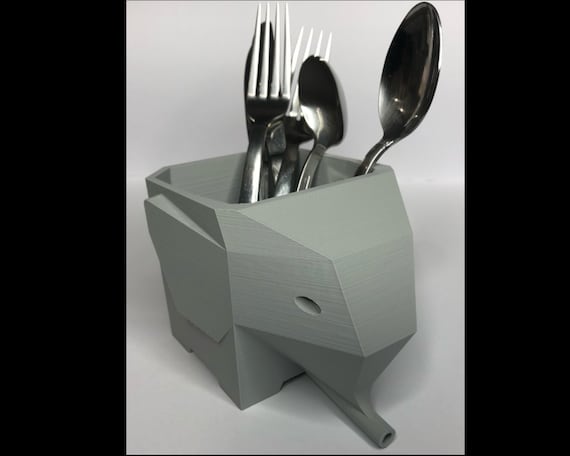 Elephant Cutlery Drainer 3D Printed Etsy