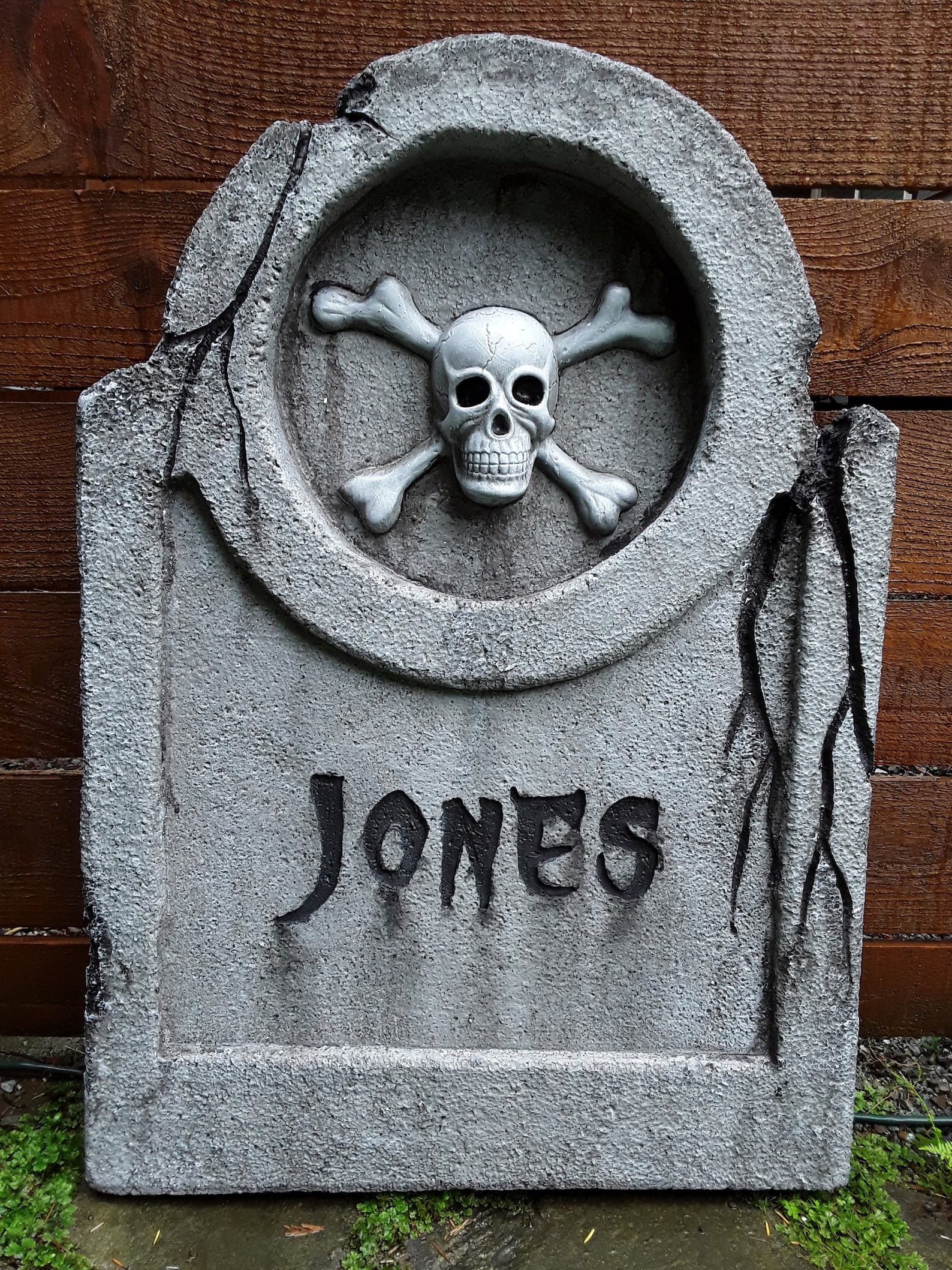 Skull and Crossbones Life Size Halloween Graveyard Cemetery Etsy