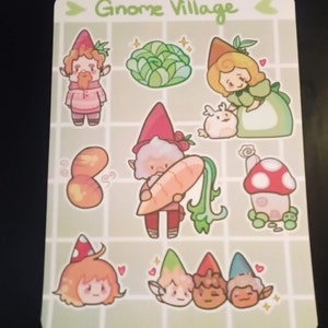 Gnome Sticker Sheet