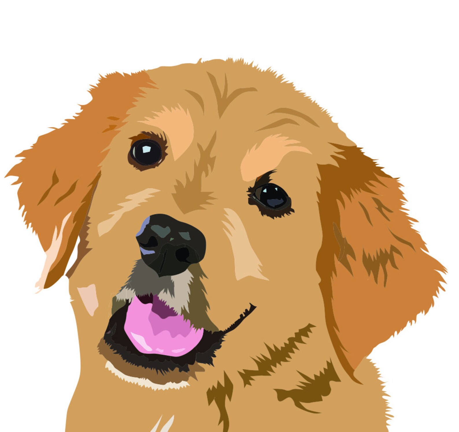 Printable Golden Retriever Instant PDF Digital Download | Etsy