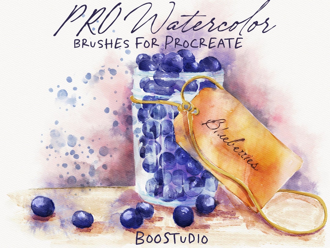 Realistic Watercolor Brushes for Procreate, Brush Set for Ipad, Loose ...