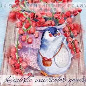 5 Procreate Watercolor Papers - Watercolor paper texture - Realistic Procreate watercolor paper canvas - Watercolor Paper Kit for Procreate