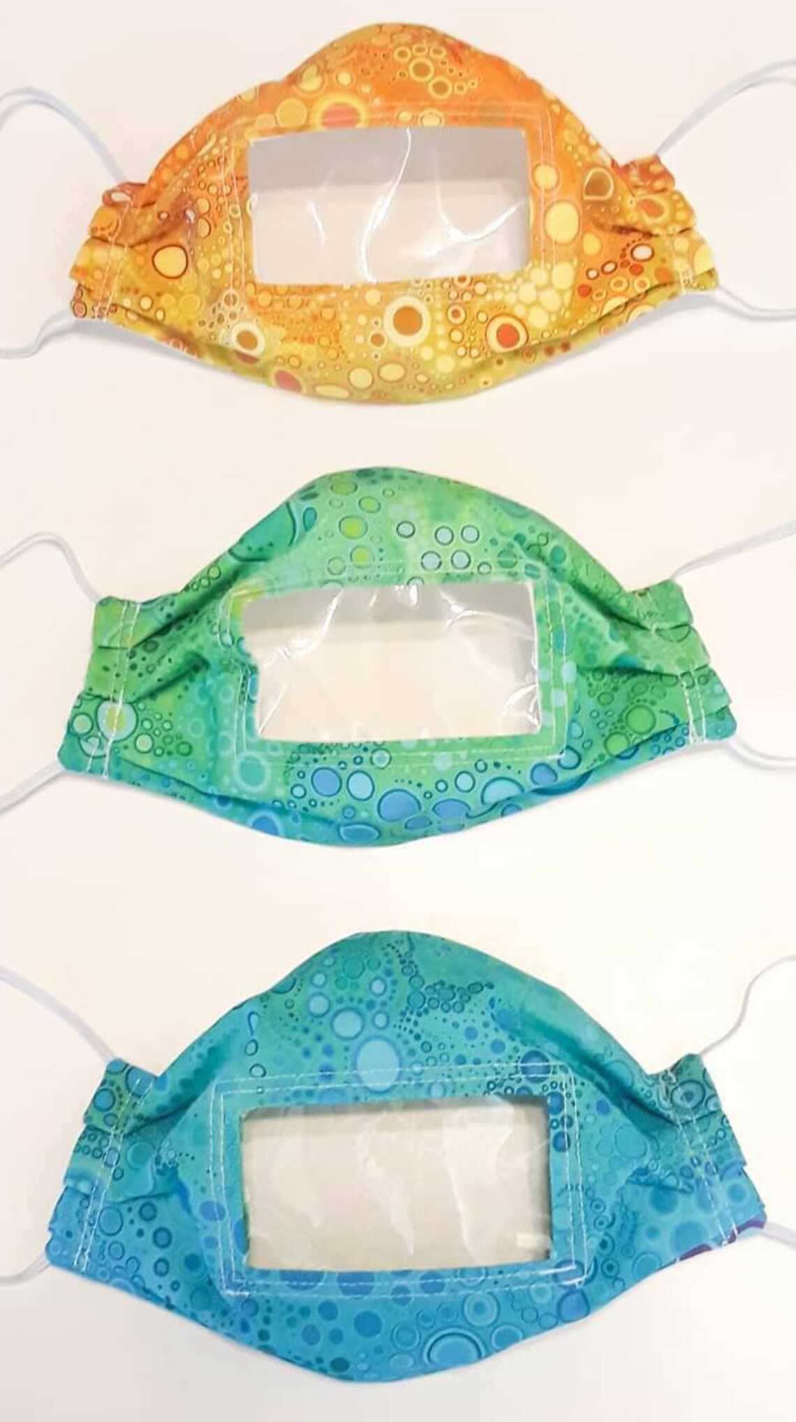 Defogged Lip Reading Mask Clear Window Communicator Mask