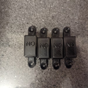 4x Black Light Switch Covers