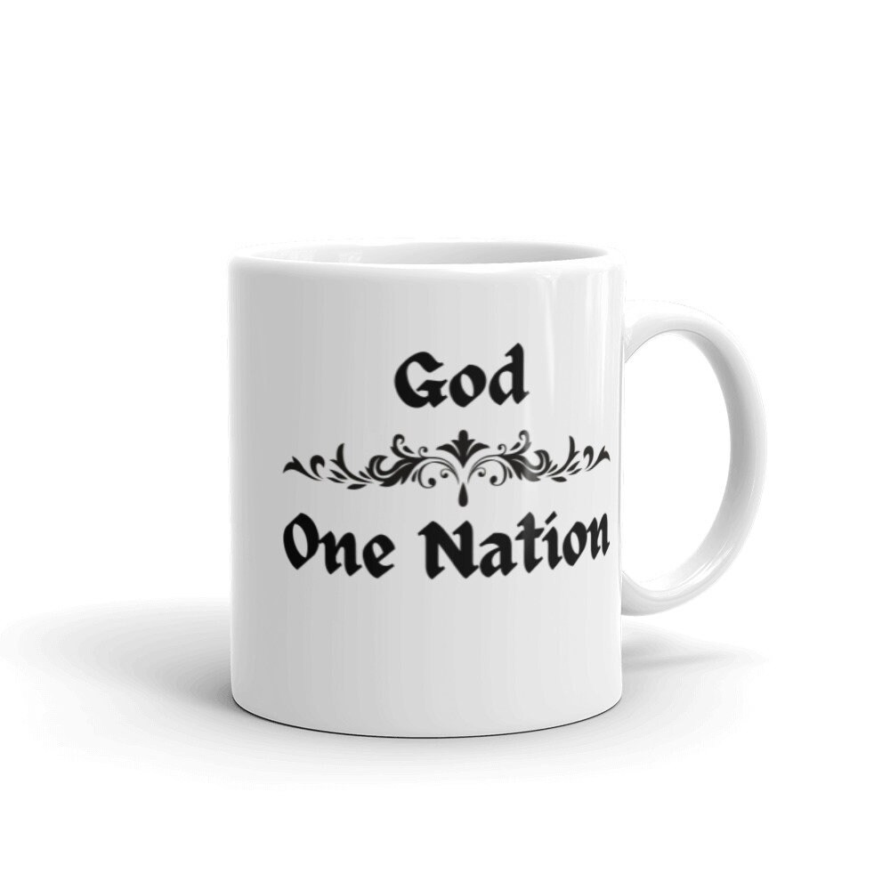 God One Nation Coffee Mug Under God 4th of July Mug 1776 Etsy