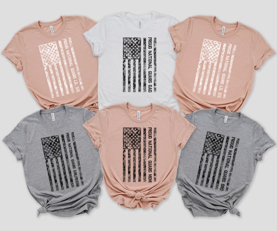 Proud National Guard Mom Shirt, Vintage US Flag Tee, National Guard Family Shirt, USA Military Tee, Army Family Outfit, Military Mom Gift