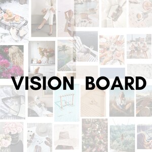 Vision Board Kit | Vision Board Printable | Vision Board Party 2022 | Vision Board Aesthetic Woman | Vision Board 2023 FEMININE