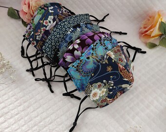 Masque femme en tissu lavable