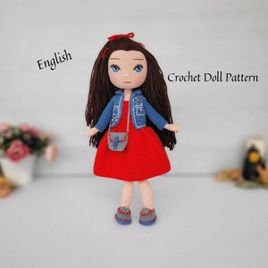 Yasemin Amigurumi Doll Crochet Pattern: English PDF