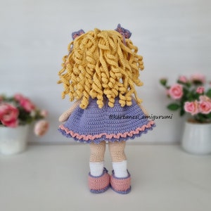 Modèle de poupée au crochet Nelly, Modèle de poupée Amigurumi, Tutoriel Amigurumi, English, Français, Português, Español, Pattern Pdf image 8