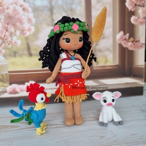 Crochet princess amigurumi PDF, handmade toy tutorial