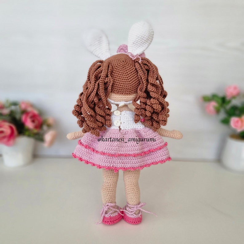 Angel Crochet Doll Pattern, Amigurumi Doll Pattern, Amigurumi Tutorial, English, Português, Español, Français Pattern Pdf, diy gift for girl image 9