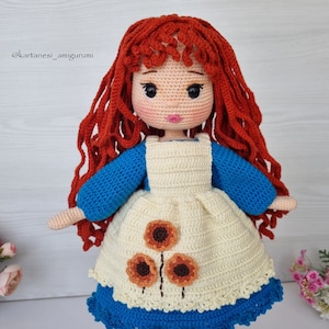 Julia Crochet Doll Pattern, Amigurumi Doll Pattern, Amigurumi Tutorial, English Pattern Pdf, This pattern is video supported image 8