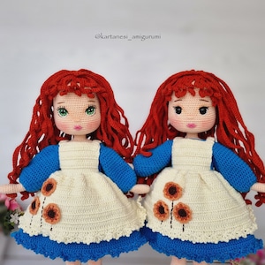 Julia Crochet Doll Pattern, Amigurumi Doll Pattern, Amigurumi Tutorial, English Pattern Pdf, This pattern is video supported image 5