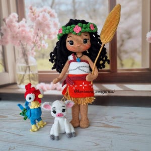 Amigurumi Moana princess doll PDF tutorial crochet